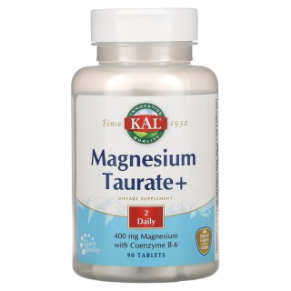 Витамины и минералы KAL Magnesium Taurate+ 400 mg, 90 таблеток