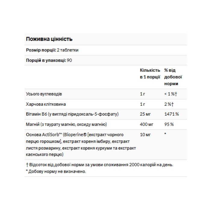 Таурат магния 400 мг - 180 таблеток