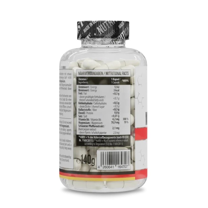 Вітаміни та мінерали MST Magnesium Taurate + Vitamin B6, 120 капсул