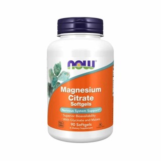Вітаміни та мінерали NOW Magnesium Citrate, 90 капсул