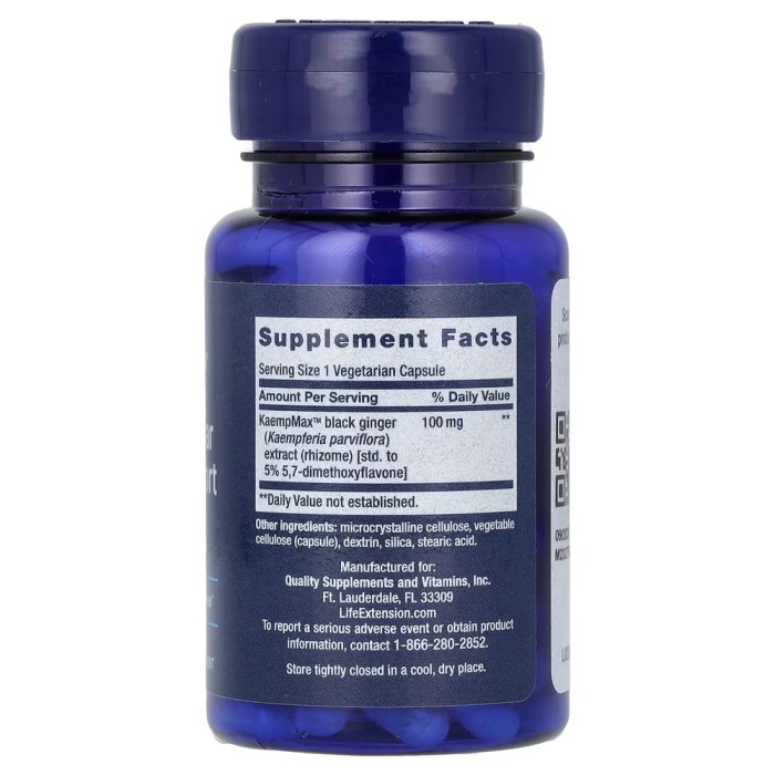 Натуральна добавка Life Extension Male Vascular Sexual Support, 30 вегакапсул