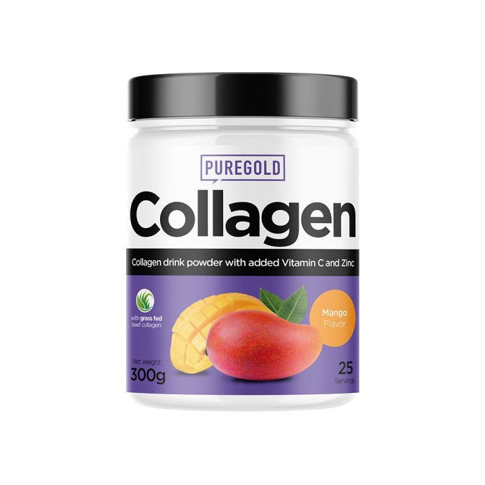 Препарат для суставов и связок Pure Gold Protein Collagen, 300 грамм Манго