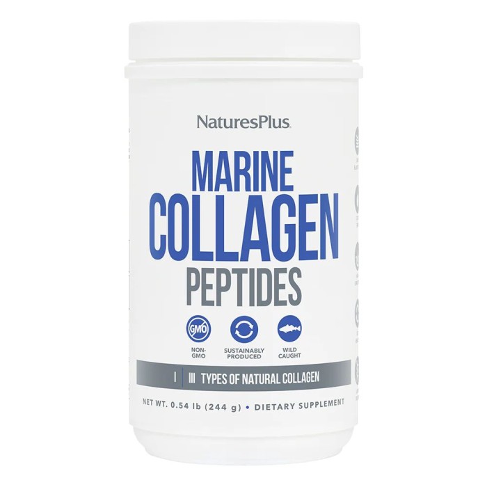 Препарат для суглобів і зв'язок Natures Plus Marine Collagen Peptides, 244 грам