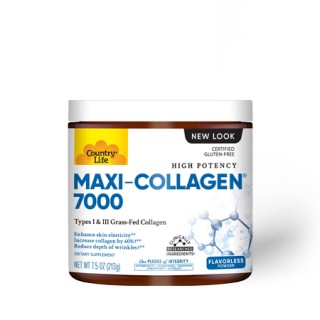 Вітаміни та мінерали Country Life Maxi-Collagen type 1and3 + C & A + Biotin, 213 грам