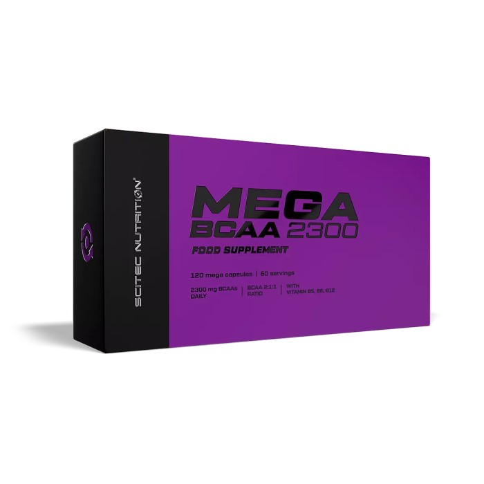 Амінокислота BCAA Scitec Mega BCAA 2300, 120 капсул