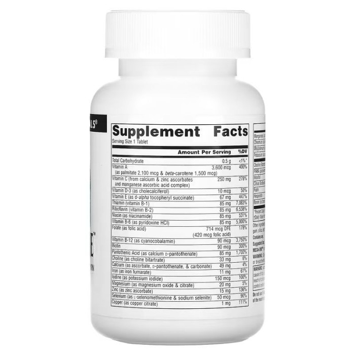 Вітаміни та мінерали Source Naturals Mega-One, 30 таблеток