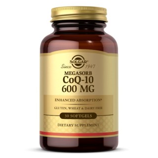 Натуральна добавка Solgar Megasorb CoQ-10 600 mg, 30 капсул