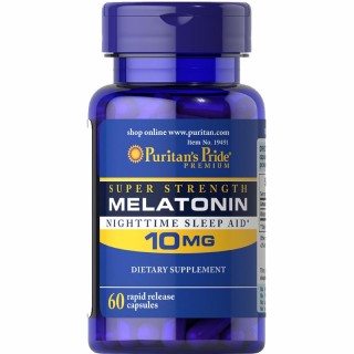 Натуральна добавка Puritan's Pride Melatonin 10 mg, 60 капсул
