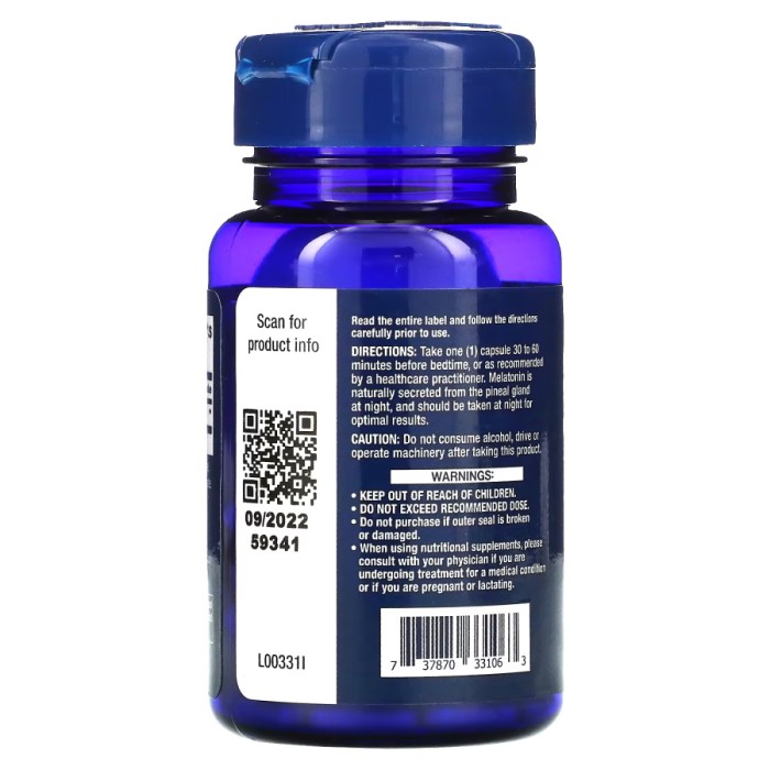 Натуральна добавка Life Extension Melatonin 10 mg, 60 вегакапсул