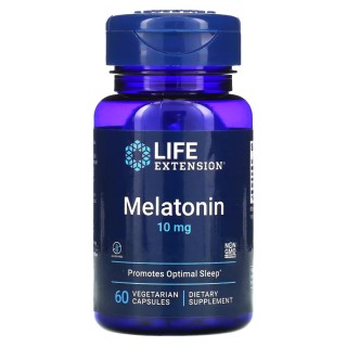 Натуральна добавка Life Extension Melatonin 10 mg, 60 вегакапсул