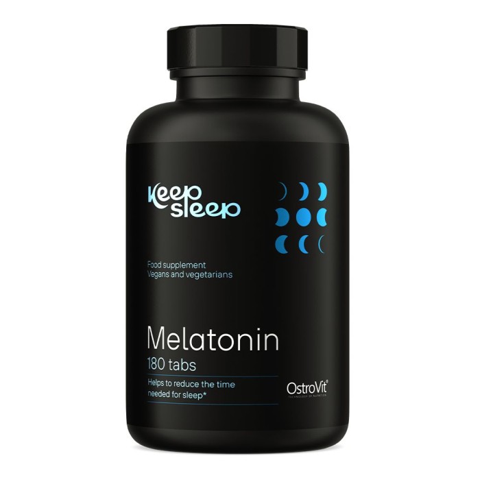 Натуральная добавка OstroVit Keep Sleep Melatonin, 180 таблеток