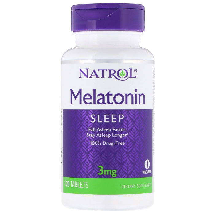 Натуральна добавка Natrol Melatonin 3 mg, 120 таблеток