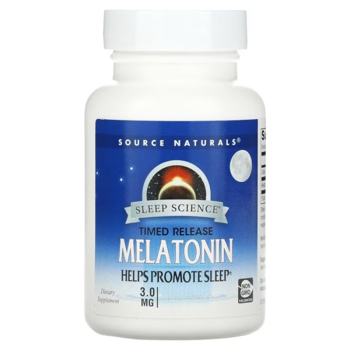 Натуральна добавка Source Naturals Melatonin 3mg Sleep Science Timed Release, 120 таблеток
