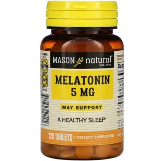 Натуральна добавка Mason Natural Melatonin 5 mg, 120 таблеток