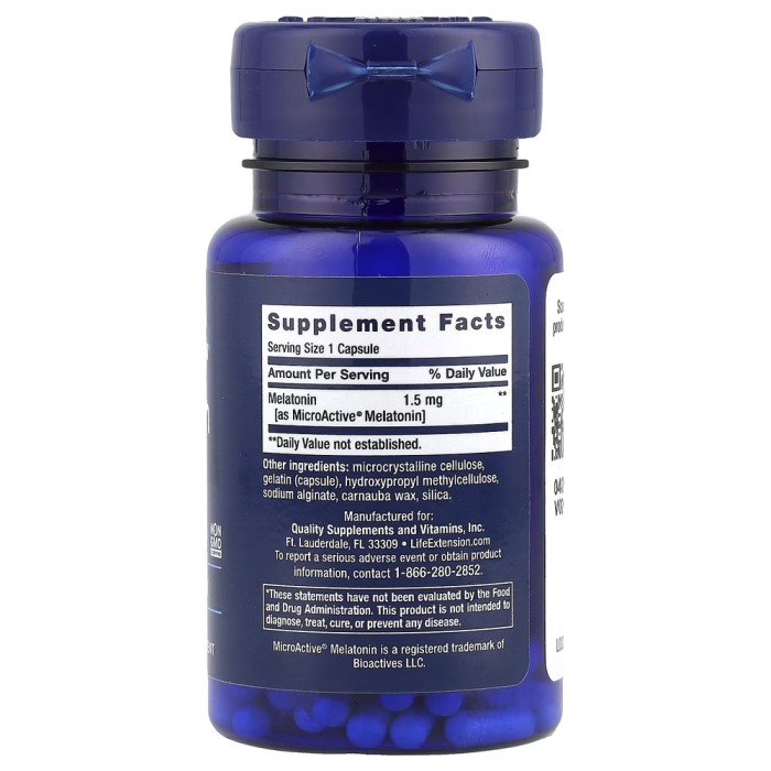 Натуральна добавка Life Extension Melatonin IR/XR, 60 вегакапсул