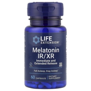 Натуральная добавка Life Extension Melatonin IR/XR, 60 вегакапсул