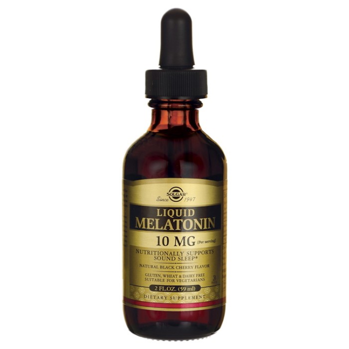 Натуральная добавка Solgar Melatonin Liquid 10 mg, 59 мл