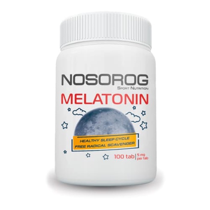 Натуральная добавка Nosorog Melatonin, 100 таблеток