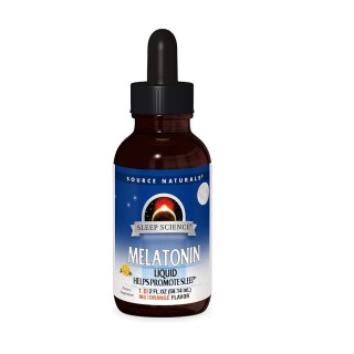 Натуральна добавка Source Naturals Melatonin Sleep Science, 59 мл лимон