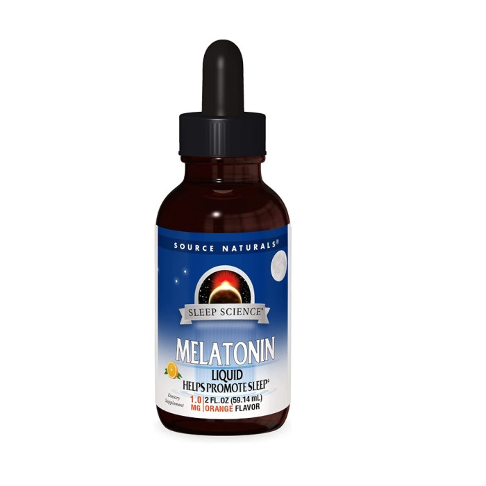 Натуральна добавка Source Naturals Melatonin Sleep Science, 59 мл лимон