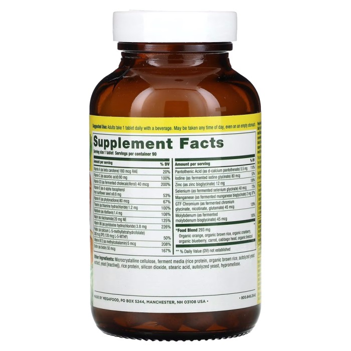 Вітаміни та мінерали MegaFood Men's 55+ One Daily, 90 таблеток