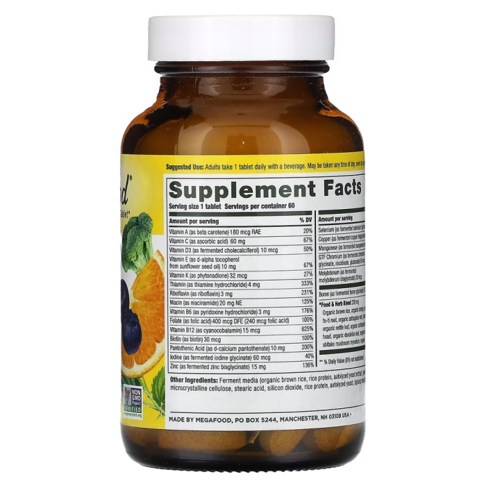 Вітаміни та мінерали MegaFood Men's One Daily, 60 таблеток