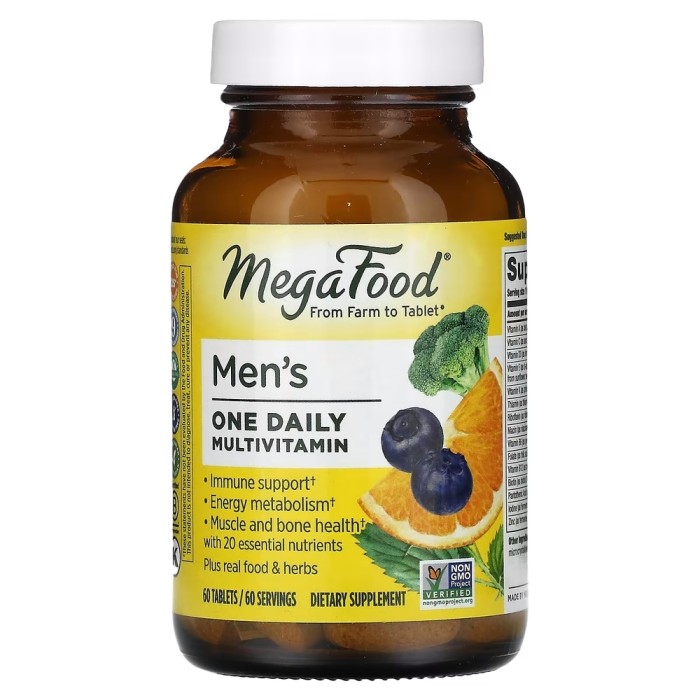 Вітаміни та мінерали MegaFood Men's One Daily, 60 таблеток