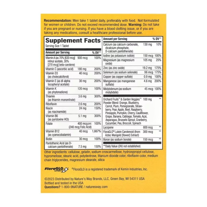 Men's 50+ Complete Multivitamin - 50 tabs (Повреждена упаковка)