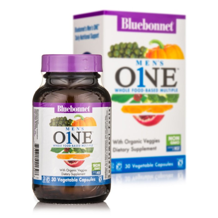 Витамины и минералы Bluebonnet Nutrition Men`s ONE, 30 вегакапсул