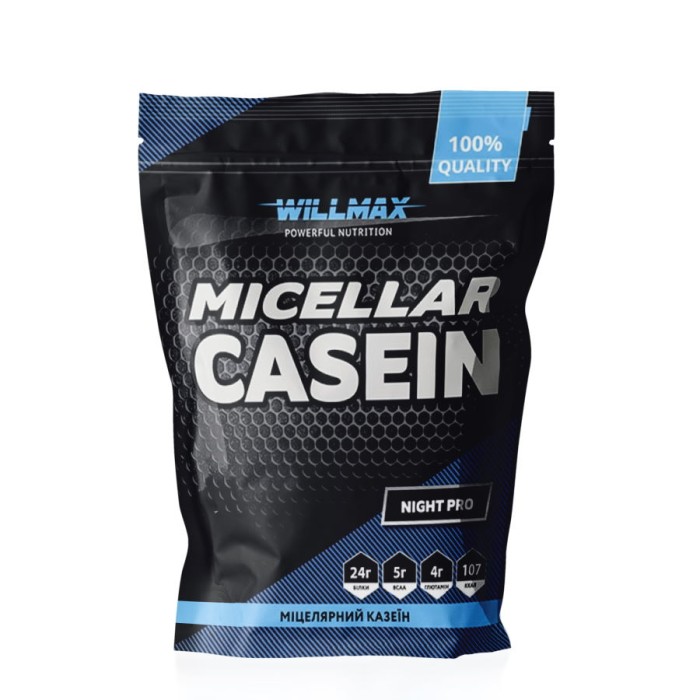 Протеїн Willmax Micellar Casein, 900 грам Без смаку