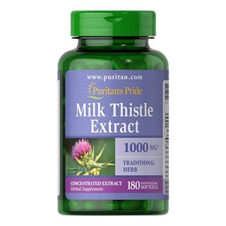 Milk Thistle 4:1 Extract 1000mg - 180 softgels (Пошкоджено банку)