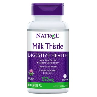 Натуральная добавка Natrol Milk Thistle 525 mg, 60 капсул