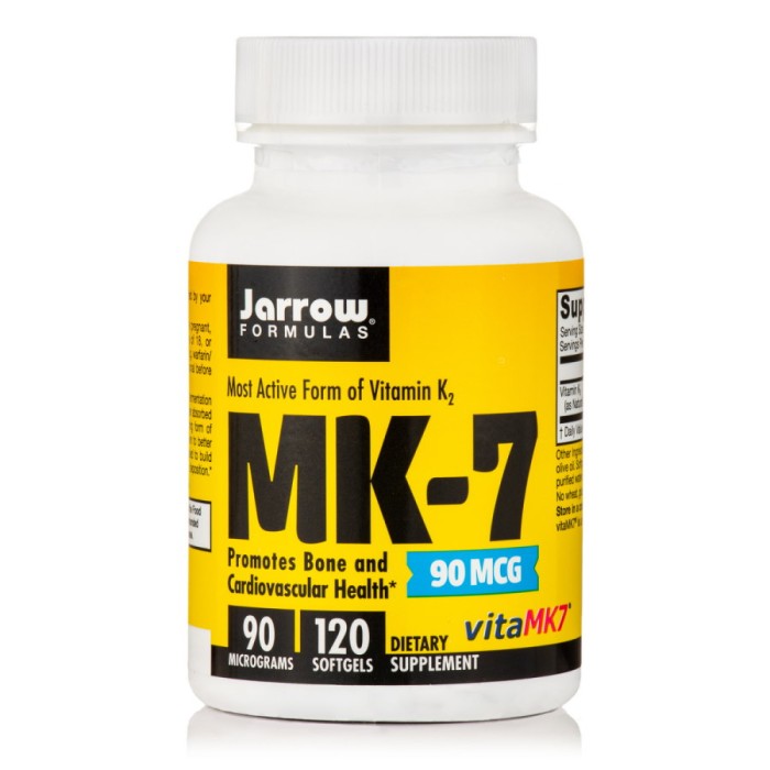 Вітаміни та мінерали Jarrow Formulas MK-7 90 mcg, 120 капсул