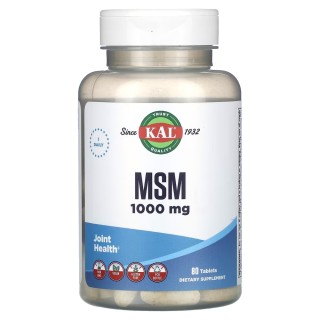Препарат для суглобів і зв'язок KAL MSM 1000 mg, 80 таблеток