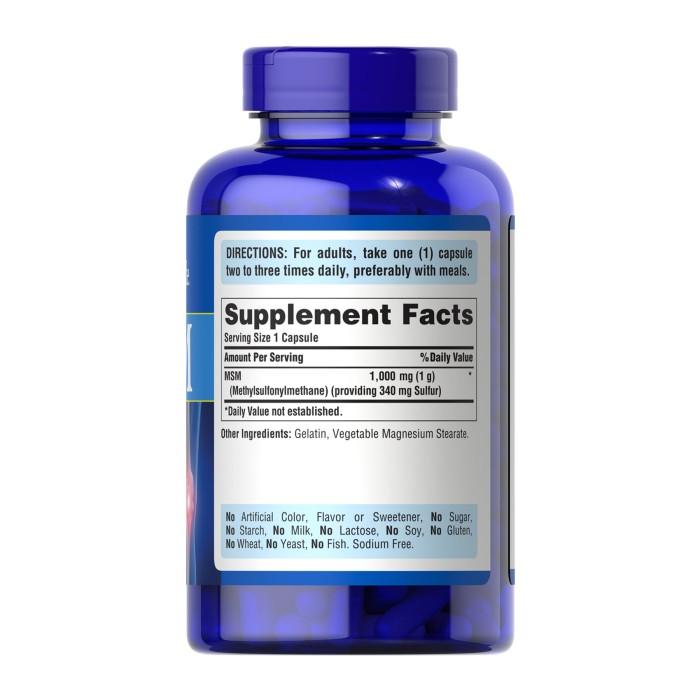 MSM 1000 mg - 120 caps
