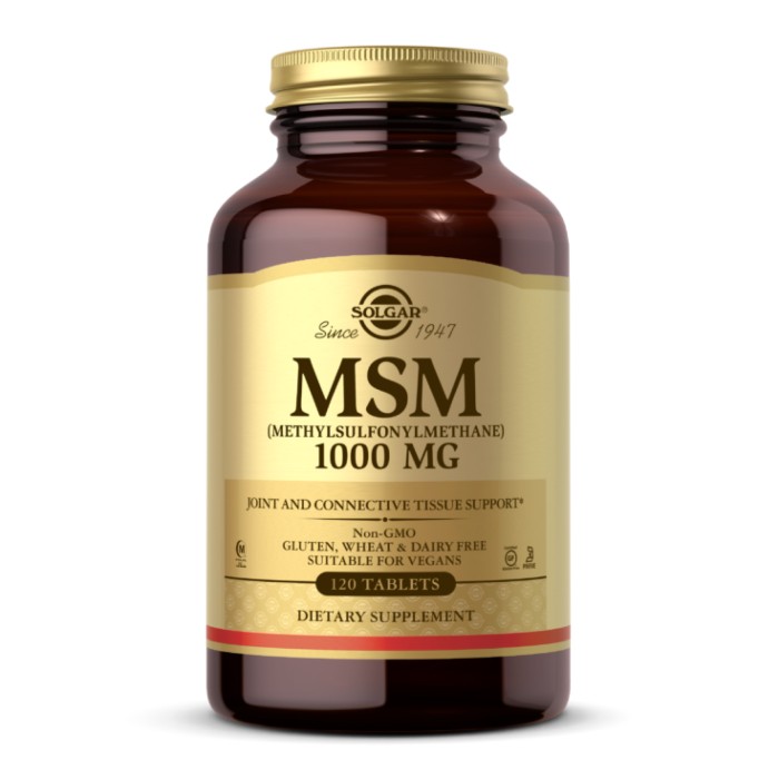 MSM 1000mg - 120 tabs (Пошкоджена кришка)