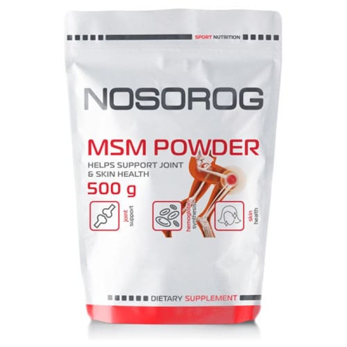 Препарат для суглобів і зв'язок Nosorog MSM Powder, 500 грам