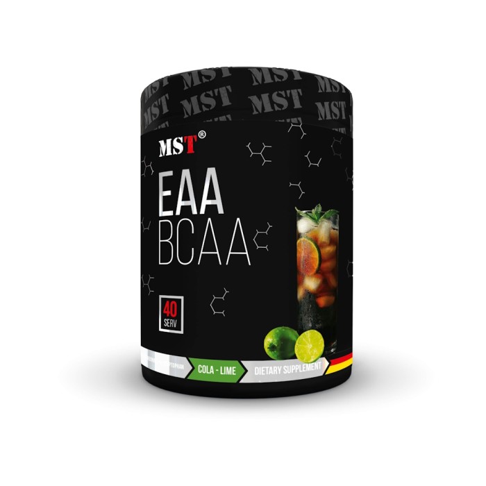 Амінокислота MST BCAA EAA Zero, 520 грам Кола-лимон