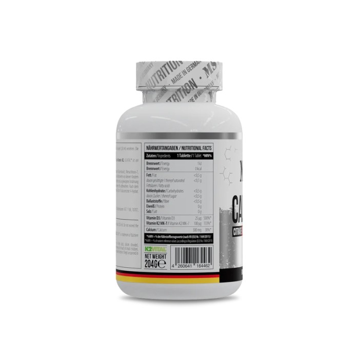 Вітаміни та мінерали MST Calcium Citrate + Vitamin D3 + K2 MK7,  120 таблеток