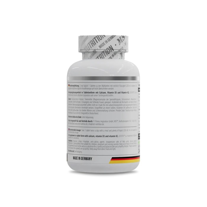 Вітаміни та мінерали MST Calcium Citrate + Vitamin D3 + K2 MK7,  120 таблеток