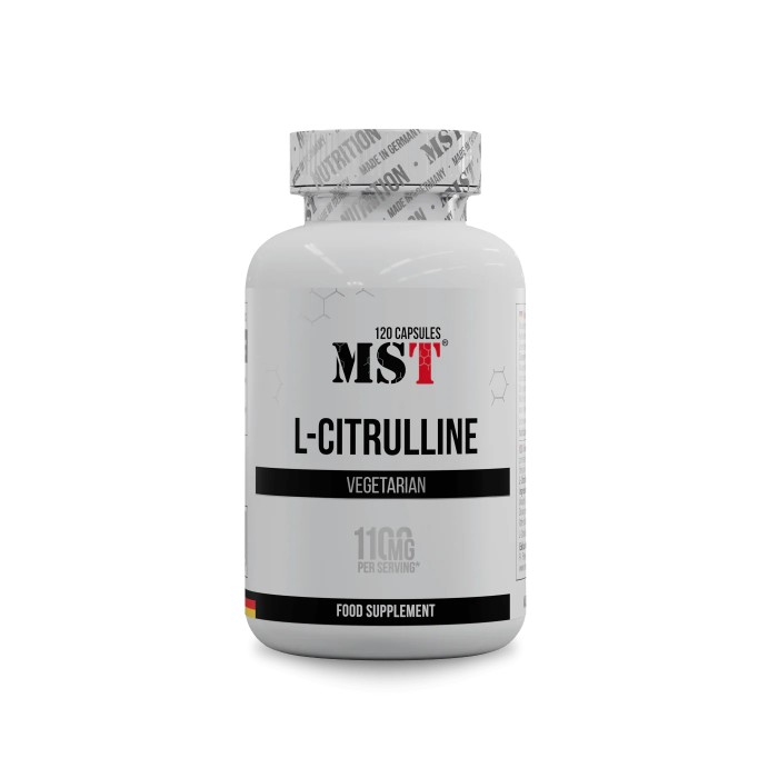Амінокислота MST L-Citrulline, 120 капсул