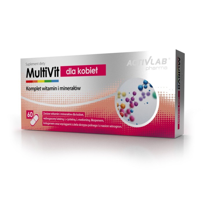 Вітаміни та мінерали Activlab Pharma MultiVit for Women, 60 капсул