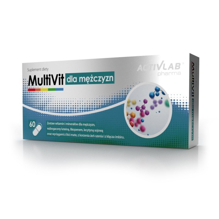 Вітаміни та мінерали Activlab Pharma MultiVit for Men, 60 капсул
