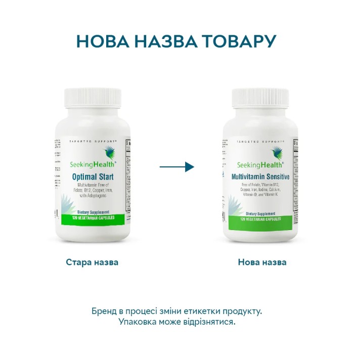 Витамины и минералы Seeking Health Multivitamin Sensitive, 120 капсул