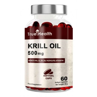 Жирні кислоти True Health Krill Oil 500 mg, 60 капсул