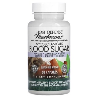 Натуральна добавка Host Defense MycoBotanicals Blood Sugar, 60 капсул