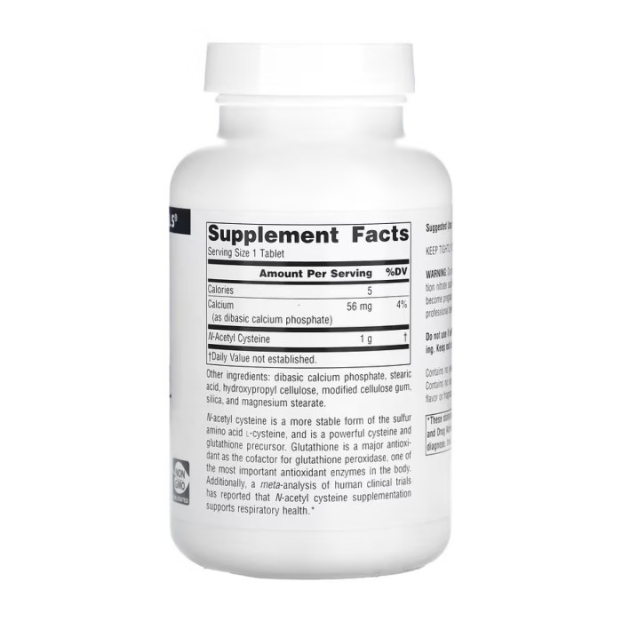 N-Acetyl Cysteine 1000mg - 120 tabs (До 04.26)