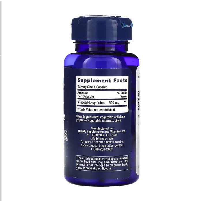 N-ацетил-L-цистеїн (NAC) 600 мг - 60 капсул