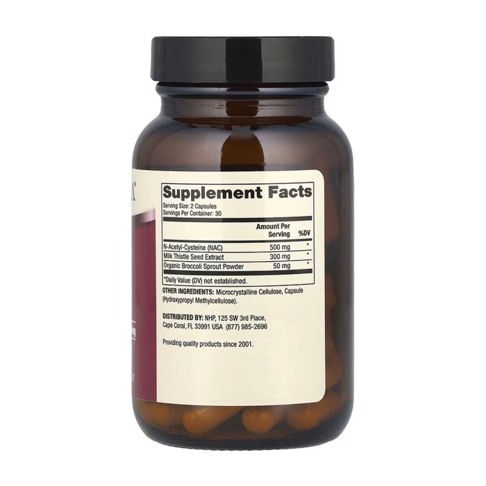 NAC with Milk Thistle 30 Day - 60 caps