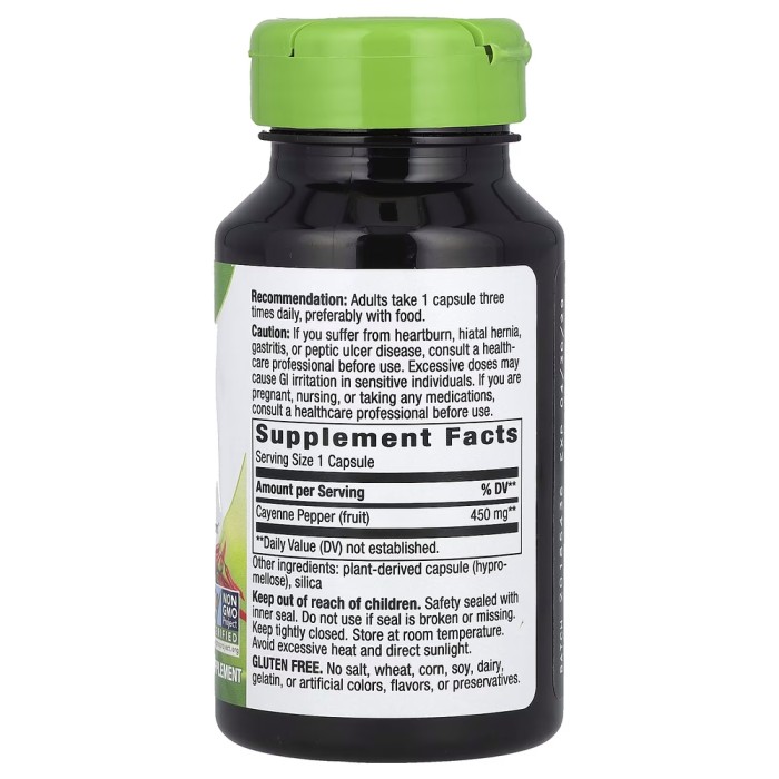 Натуральна добавка Nature's Way Cayenne Fruit, 100 вегакапсул